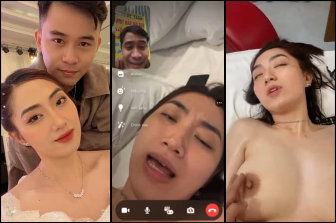 Poster of [Hot] Đi địt trai lạ vợ vú khủng cuồng dâm call luôn cho chồng xem vãi lồn chinsu thật chồng cho vợ some luôn 5 đứa bạn thân tê hết lồn