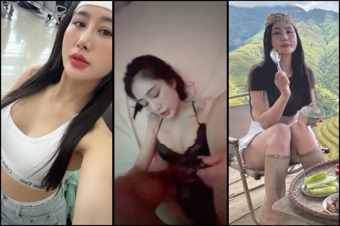 Poster of [Hot] Hot tiktoker Quỳnh Trang lộ clip bay lắc xả đồ địt khẩu dâm quằng quại lên đỉnh co giật